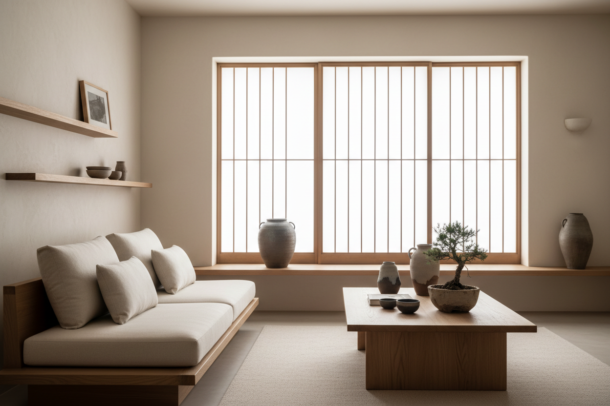 Japandi Living Room Ideas