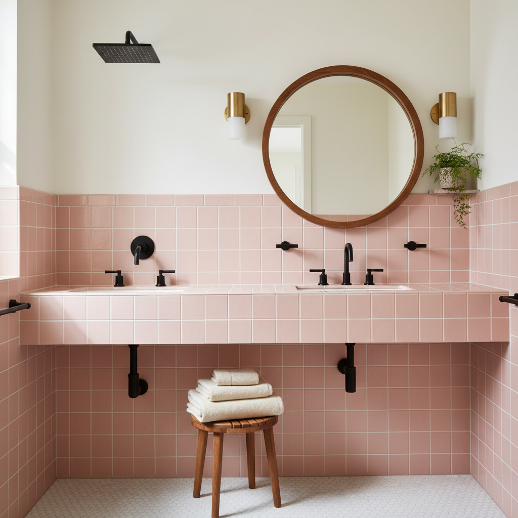 Mid-Century Modern Bathroom Color Ideas