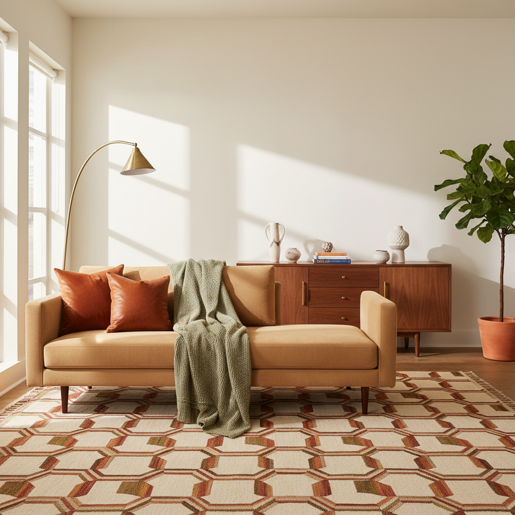 Mid-Century Modern Living Room Color Ideas