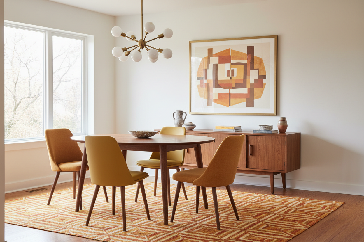 Mid-Century Modern Dining Room Ideas