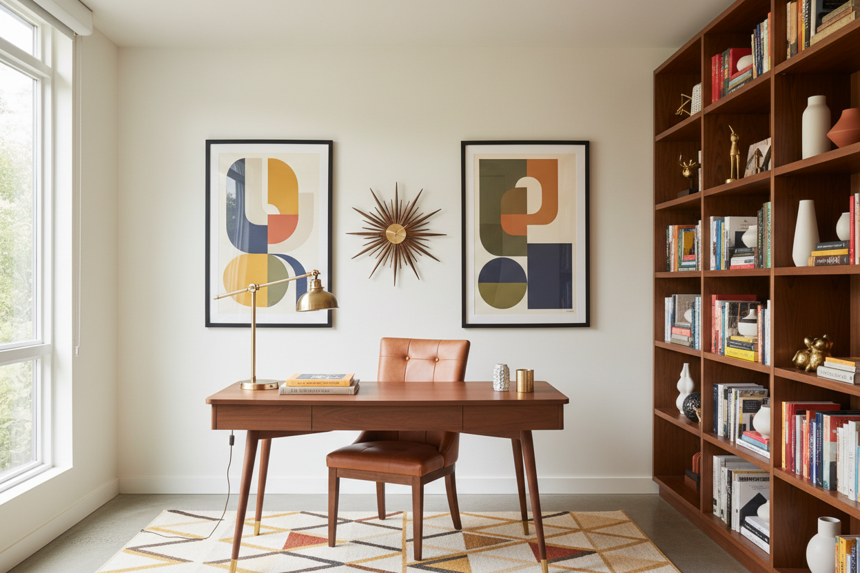 Mid-Century Modern Home Office Ideas