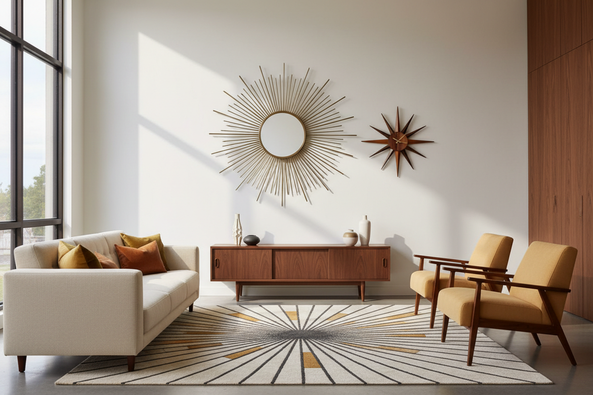 Starburst Motif Guide: How to Style MCM Sunburst Decor