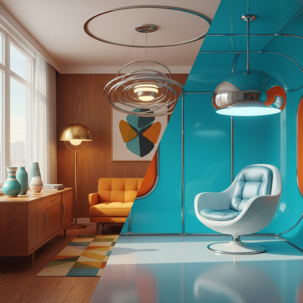 Mid-Century Modern vs. Space Age Design: Key Differences