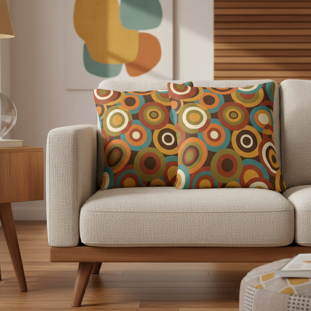 Mid-Century Modern Throw Pillows | Atomic, Botanical & Starburst
