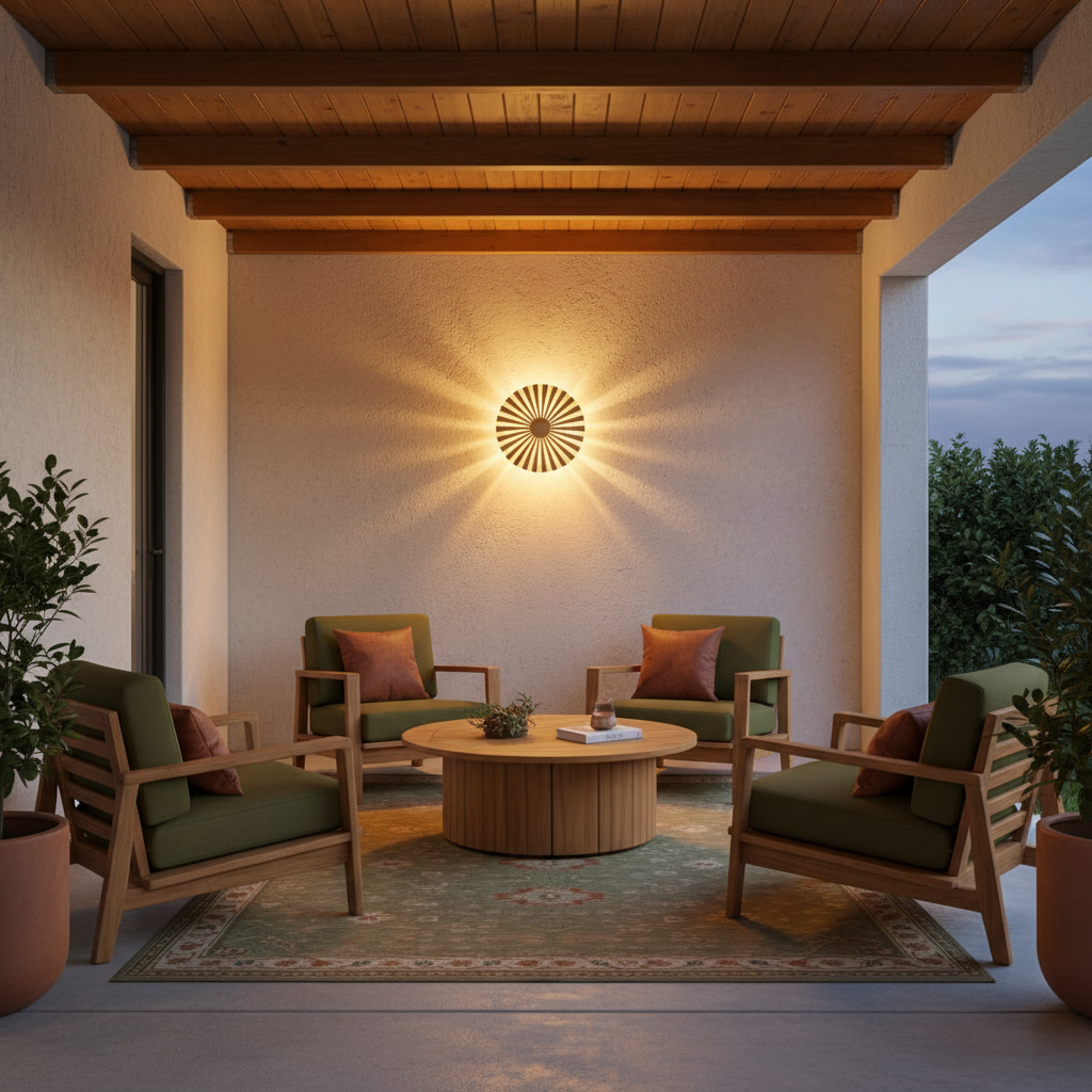 Mid-century modern outdoor lights