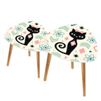 Atomic Cat Mid-Century Modern Nesting Coffee Table Set