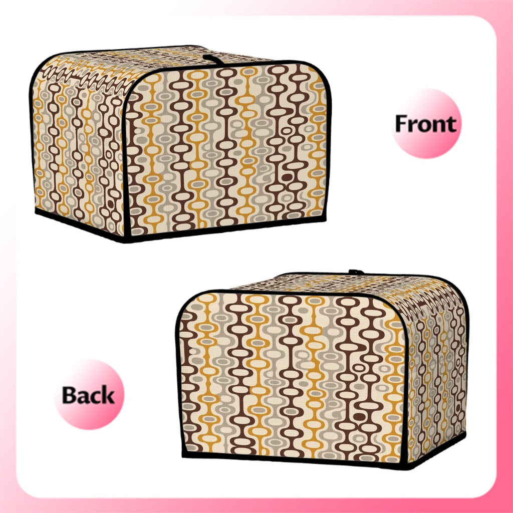 Mid-Century Modern Geometric 4-Slice Toaster Cover