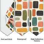 Retro Mosaic Mid-Century Modern Peel-and-Stick Wallpaper