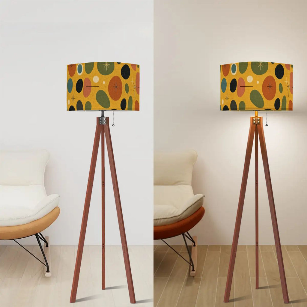 Mid-Century Modern Retro Abstract Tripod Floor Lamp
