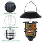 Mid-Century Modern Solar Outdoor Wall Lights, 2-Piece Set