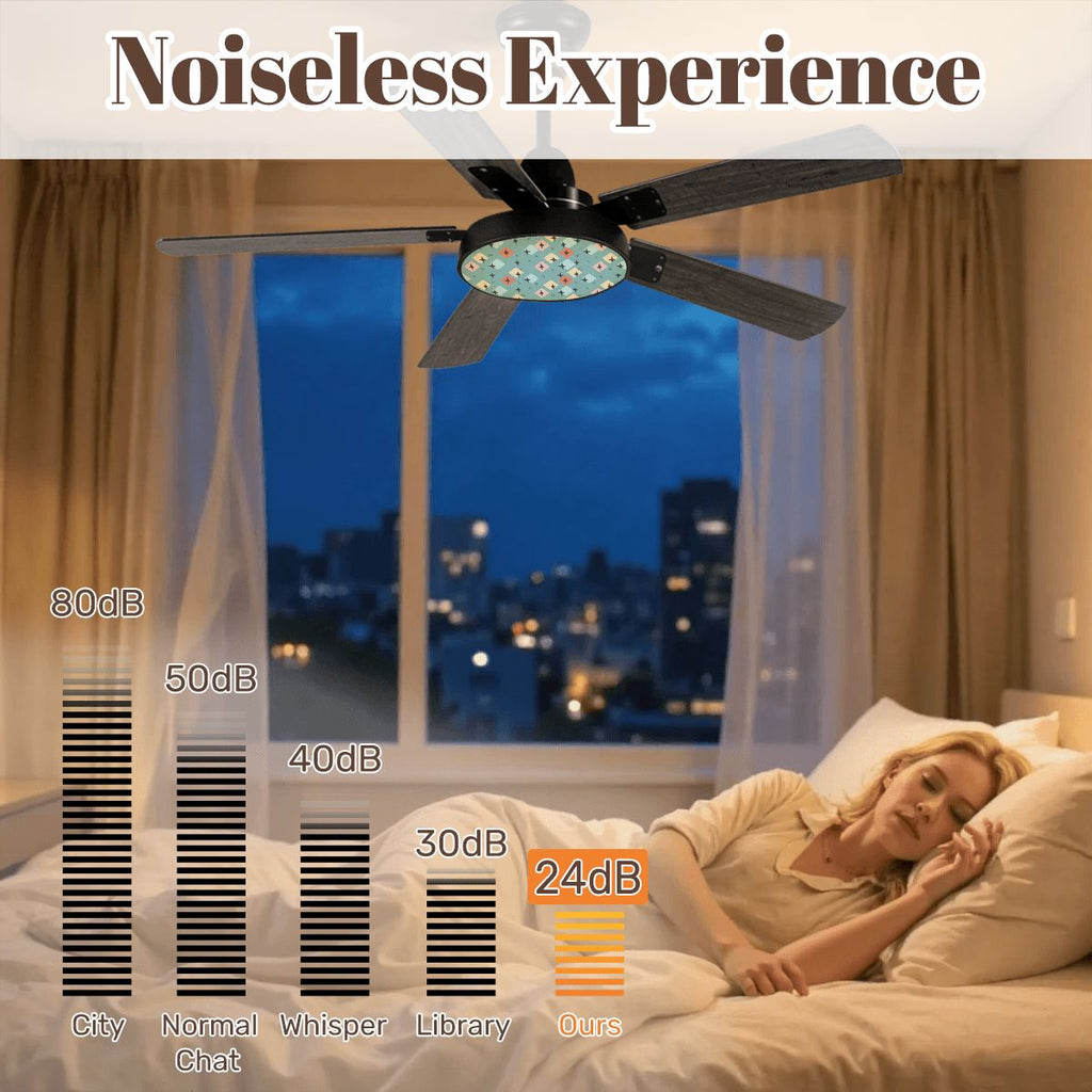 Aqua Atomic 42-Inch Ceiling Fan with Light