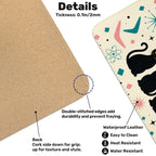 Mid-Century Modern Atomic Cat Trio Extended Mouse Pad