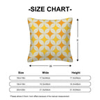 Mid-Century Mustard Geometric Corduroy Throw Pillow