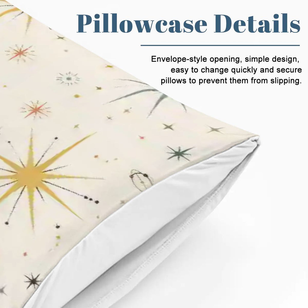 Atomic Starburst Mid-Century Modern Duvet Cover Set