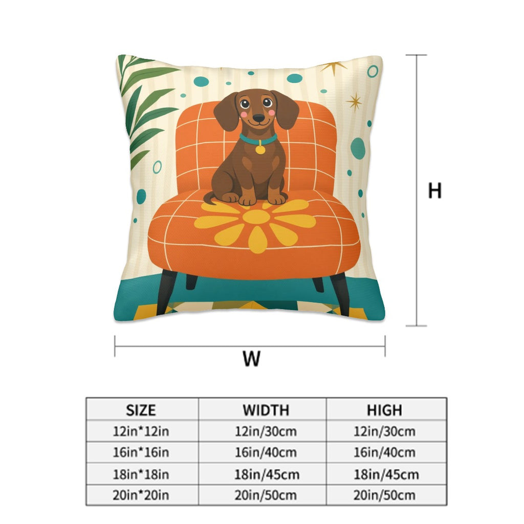 Mid-Century Modern Atomic Dog Pillow Cover Set