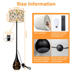 Mid-Century Modern Martini Glass Teardrop Floor Lamp