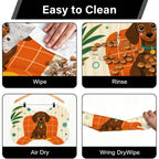 Atomic Dog Bone-Shaped Pet Feeding Mat