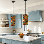 Mid-Century Modern Atomic Ring Pendant Light