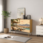 Palm Springs Mid-Century Modern Wooden Storage Cabinet