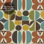 Mid-Century Modern Atomic Pebble Shower Curtain
