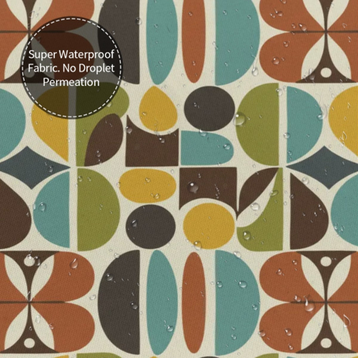 Mid-Century Modern Atomic Pebble Shower Curtain