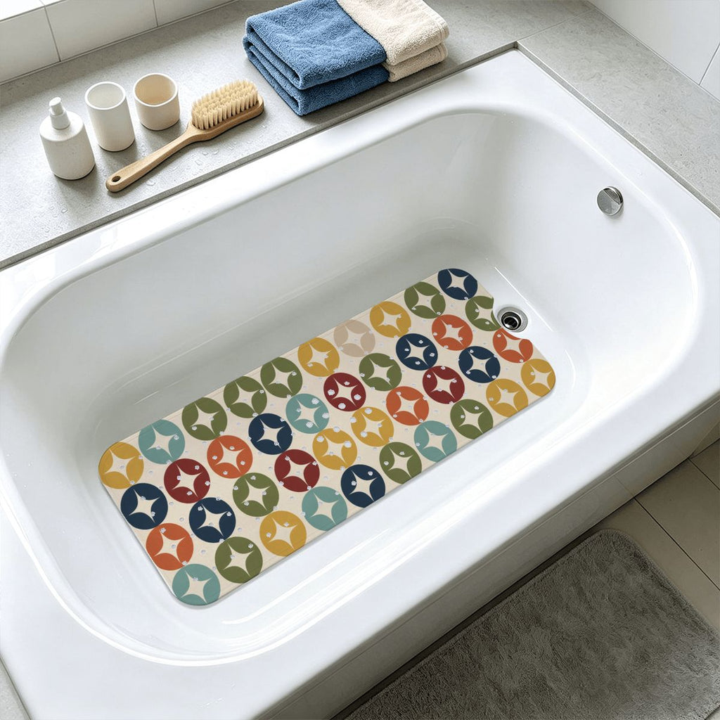 Atomic Starburst Extra-Long Bathtub Mat