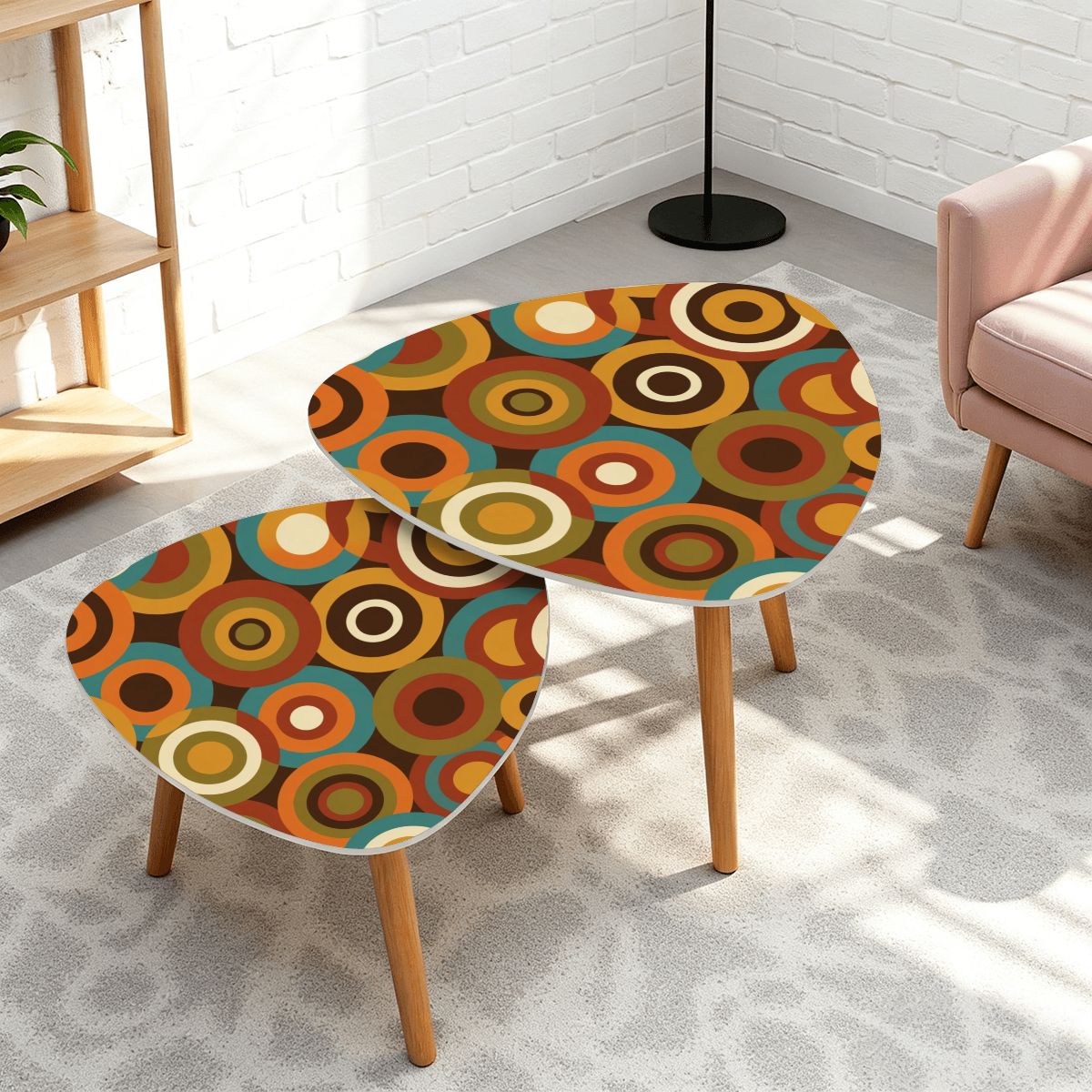 Mid-Century Modern Retro Orbit Nesting Tables