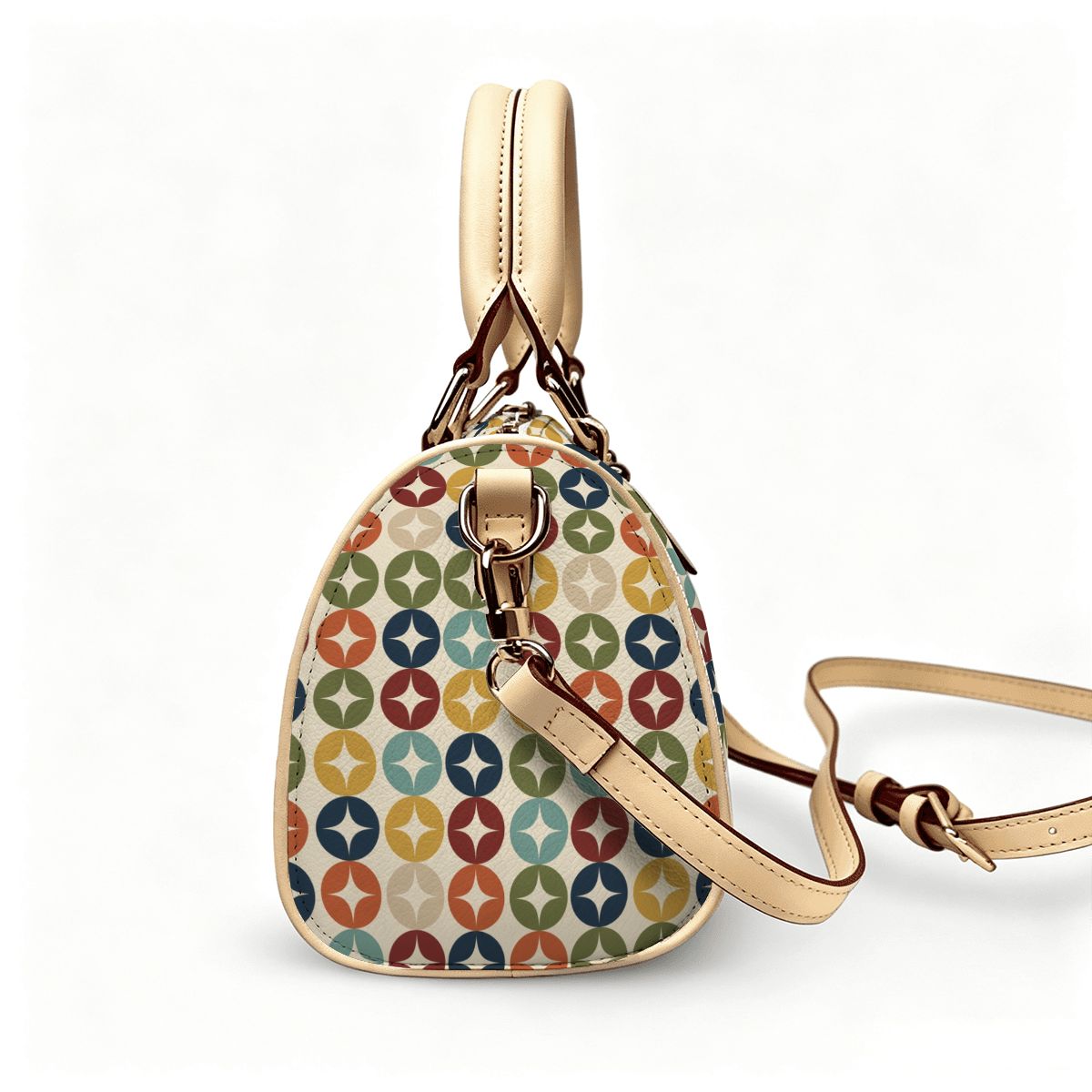 Atomic Starburst Convertible Barrel Handbag