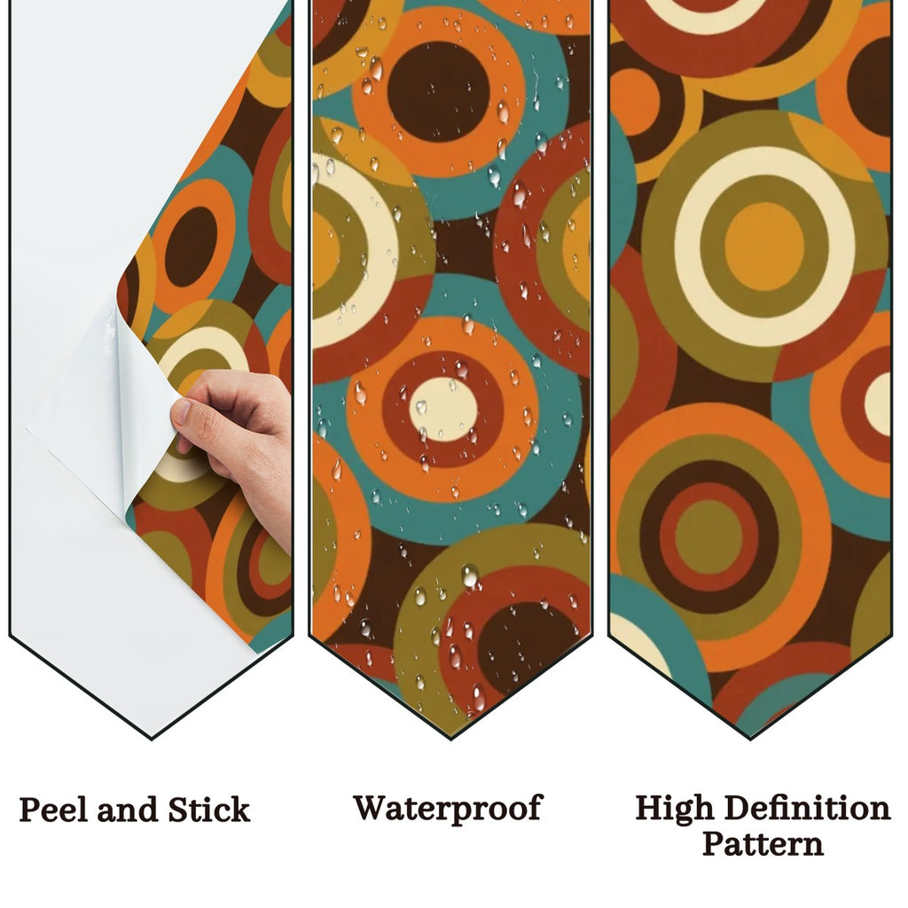 Mid-Century Modern Peel-and-Stick Wallpaper — Atomic Orbit