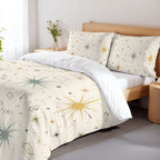 Atomic Starburst Mid-Century Modern Duvet Cover Set