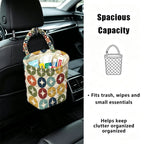 Atomic Starburst Quilted Car Trash Bin