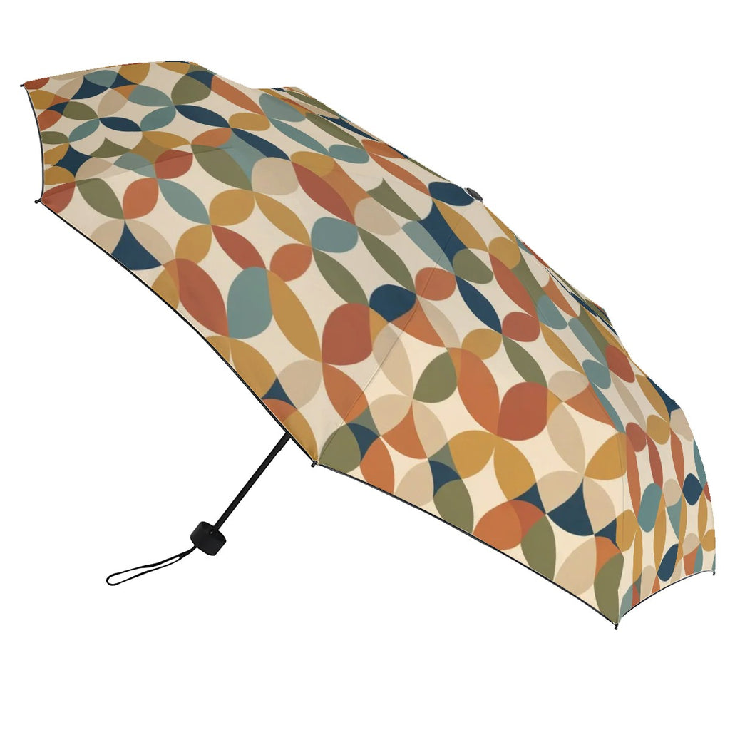 MCM-Era Interlocking Oval Print UV Protection Umbrella