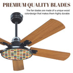 Atomic Starburst 42-Inch Ceiling Fan with Light