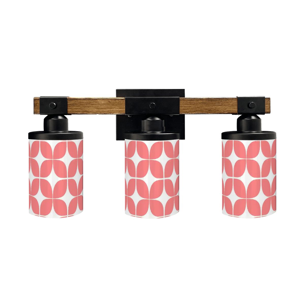 Mid-Century Modern Coral Pebble 3-Light Vanity Fixture