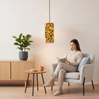 Confetti Dots Pendant Light | Mid-Century Modern Cylinder Ceiling Light