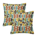 Mid-Century Modern Organic Petal Pillow Cover Set