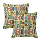 Mid-Century Modern Organic Petal Pillow Cover Set