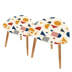 Bauhaus Geometric Nesting Coffee Table Set