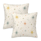 Mid-Century Modern Atomic Starburst Pillow Cover Set