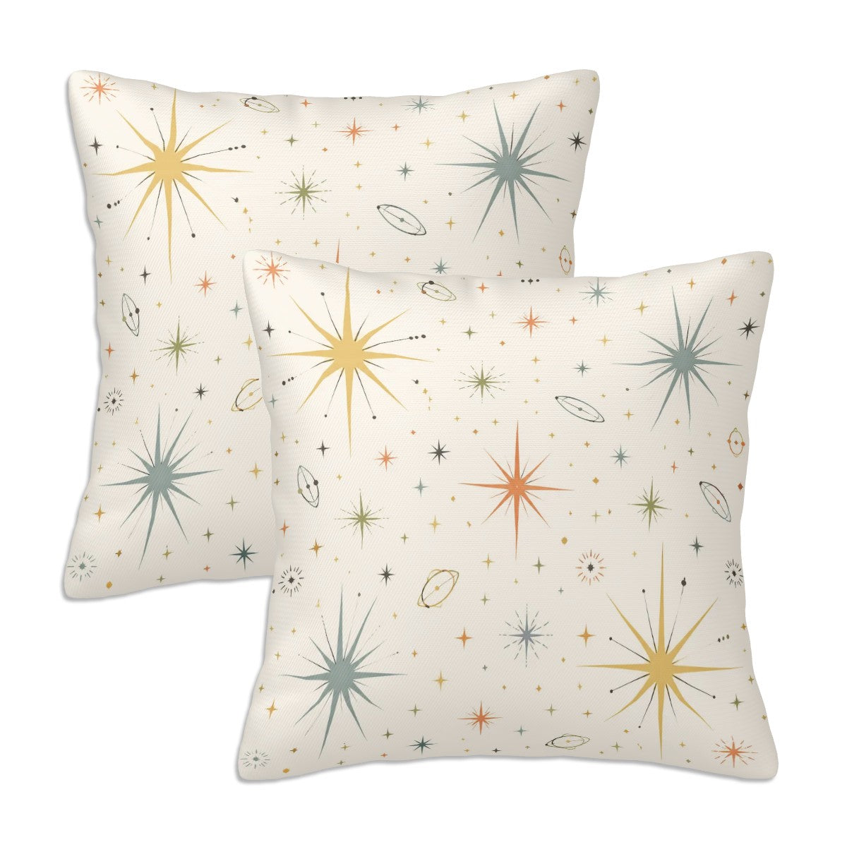 Mid-Century Modern Atomic Starburst Pillow Cover Set
