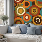 Mid-Century Modern Peel-and-Stick Wallpaper — Atomic Orbit