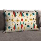 Atomic Carnival Lumbar Pillow Cover