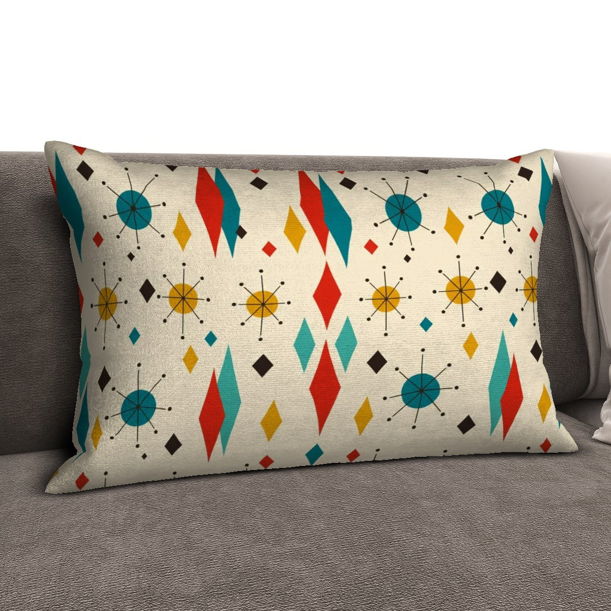 Atomic Carnival Lumbar Pillow Cover