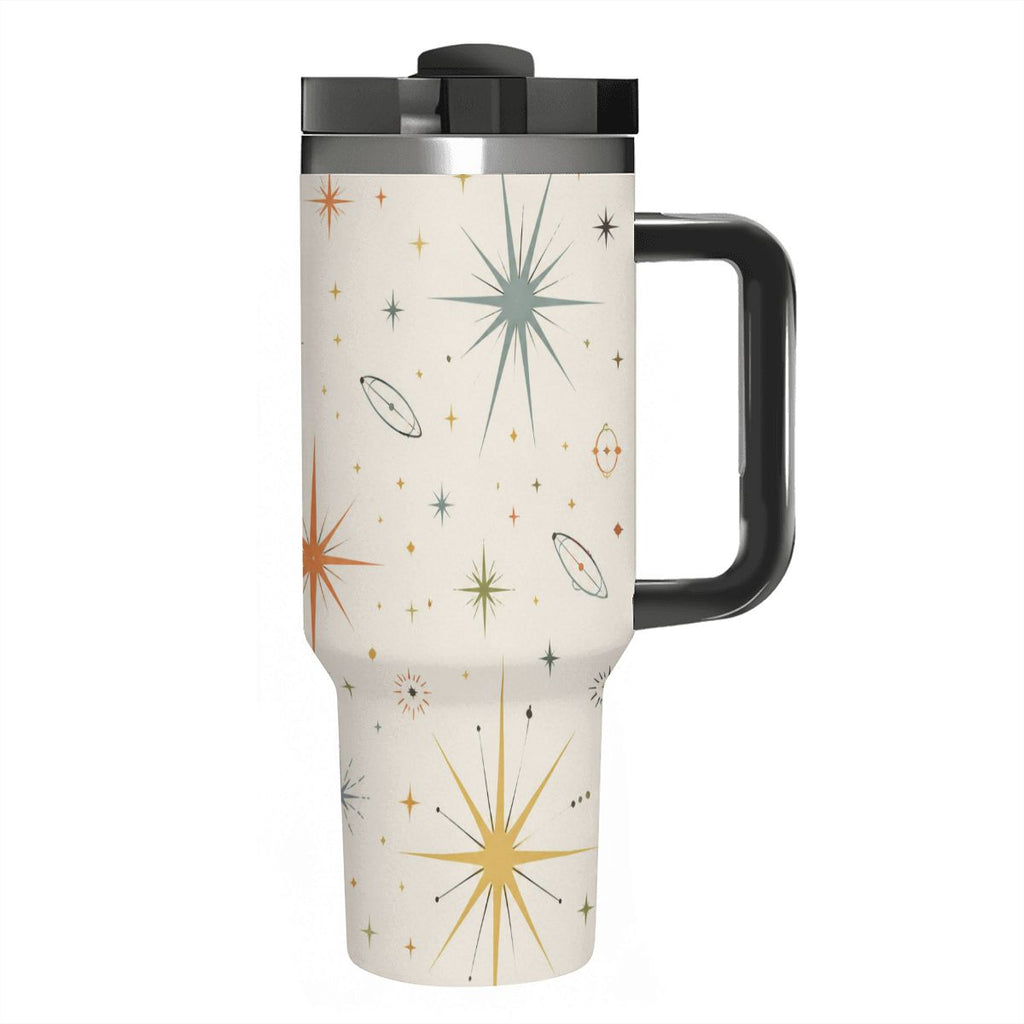 MCM-Era Atomic Starburst & Sunburst Print 40 oz Travel Tumbler