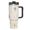 MCM-Era Atomic Starburst & Sunburst Print 40 oz Travel Tumbler