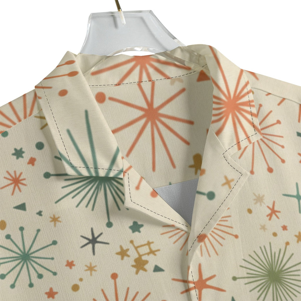 Men's Atomic Starburst Cuban-Collar Shirt