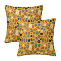 Mid-Century Modern Pebble Pattern Pillow Covers, Set of 2