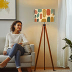 Mid-Century Modern Organic Pod Tripod Floor Lamp