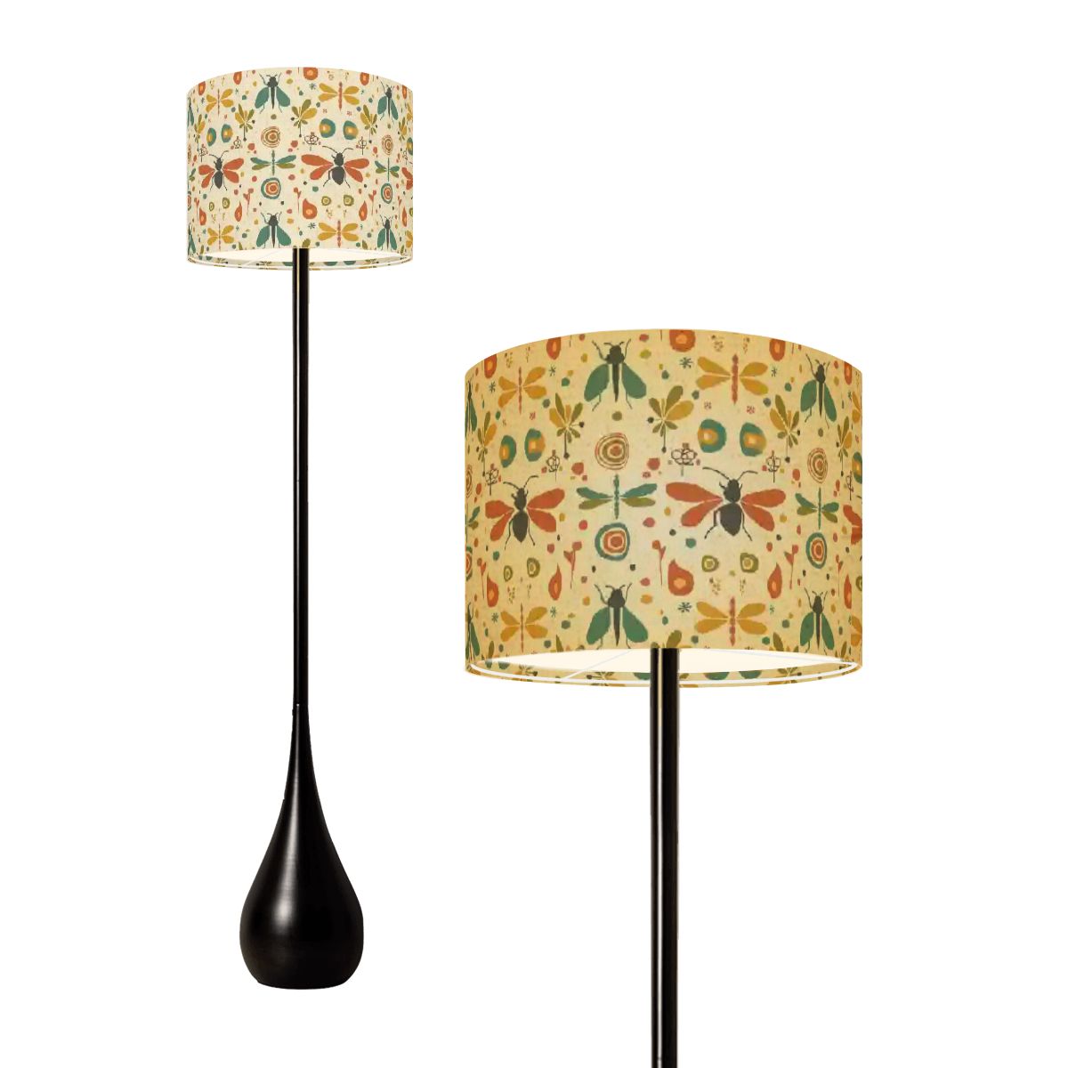 Mid-Century Modern Sunlit Arch Teardrop Floor Lamp