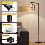 Bauhaus Geometric Arc Floor Lamp